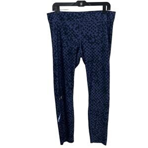 Under Armour Women's Blue & Navy Athletic Yoga Workout Leggings Size XL